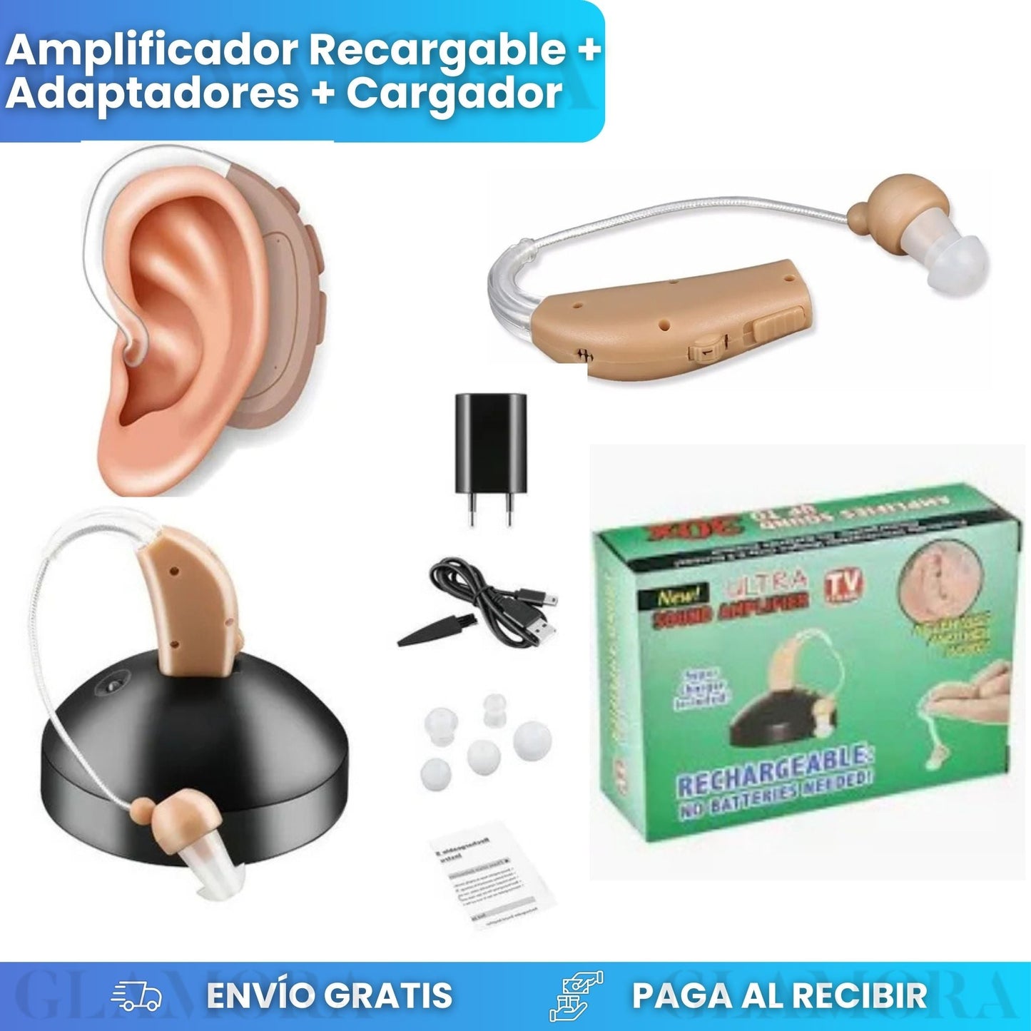 ⭐Audifono Amplificador Para Discapacidad Auditiva de Alta Calidad